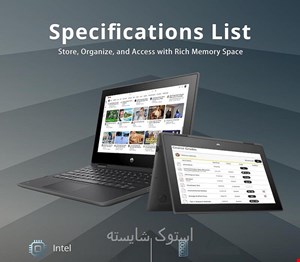 لپ تاپ استوک تبلت شو لمسی اچ پی HP ProBook x360 11 G5 EE Pentium(R) Silver(N5000) 4GB 500GB SSD